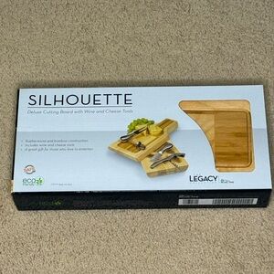 Wine Bottle Silhouette Cheese Board